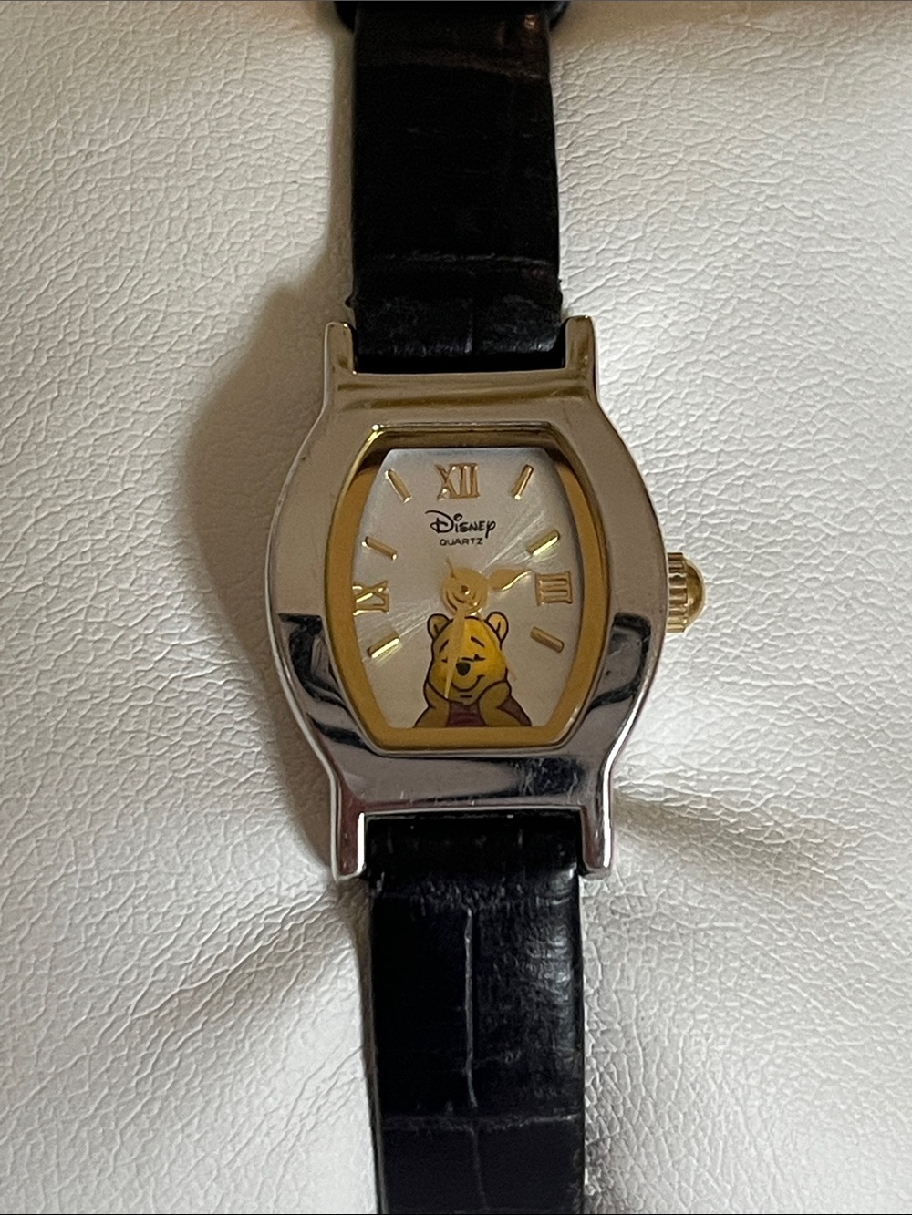 VTG Disney Gold & Black Winnie the Pooh Ladies Watch